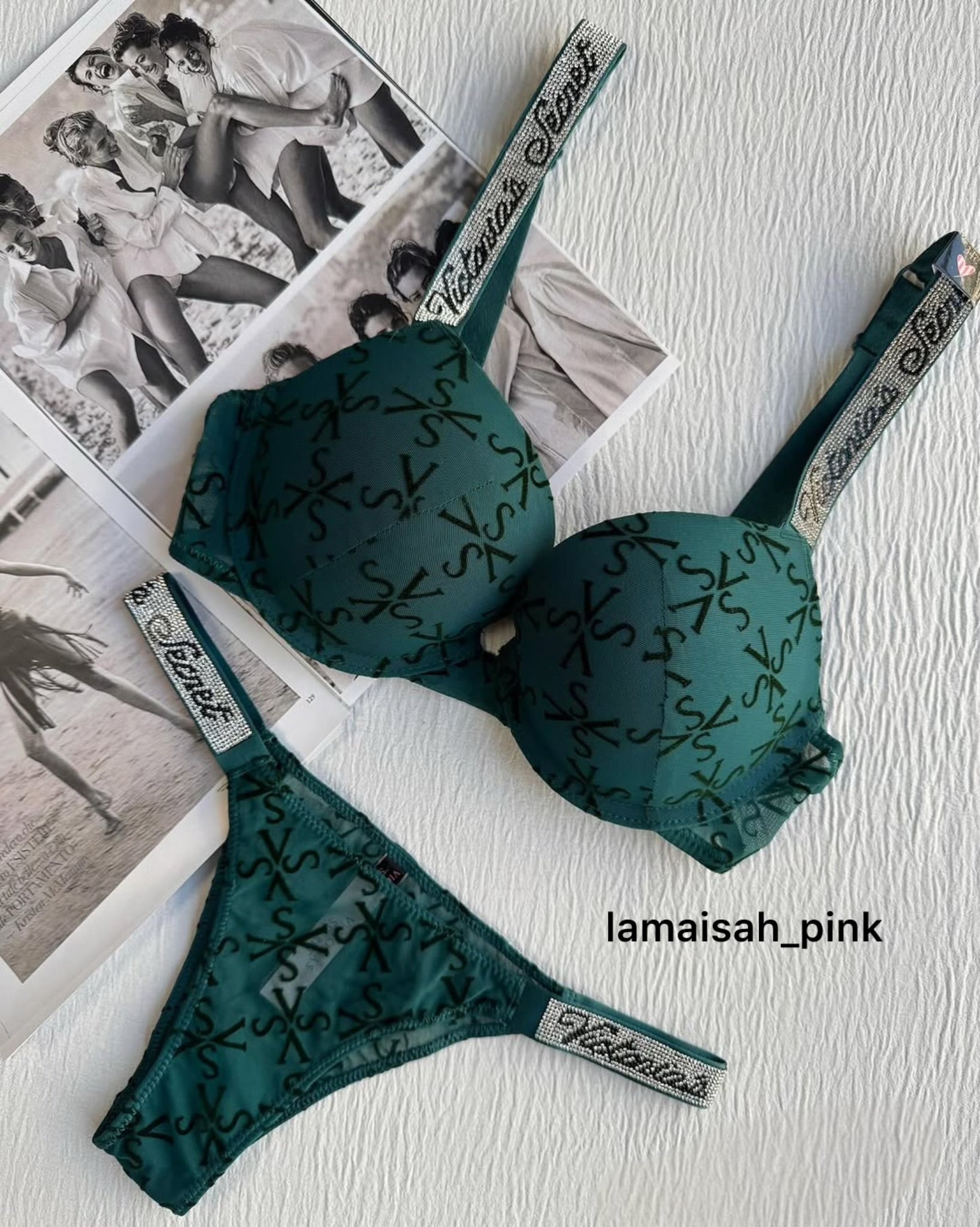 VS Bra Set(Emerald Greeenš²)