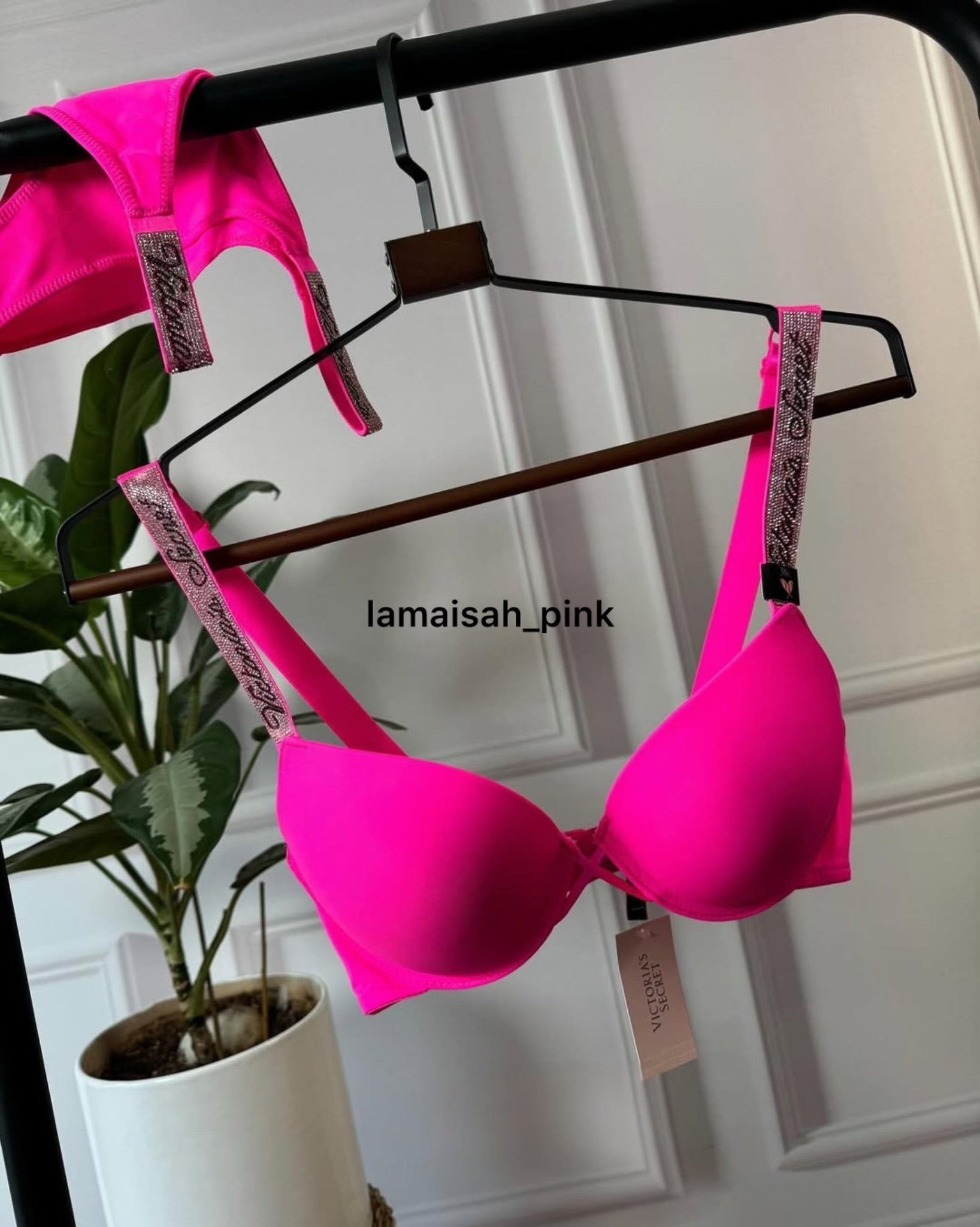 VS Criss Cross Bra Set(Pinkšŗ)
