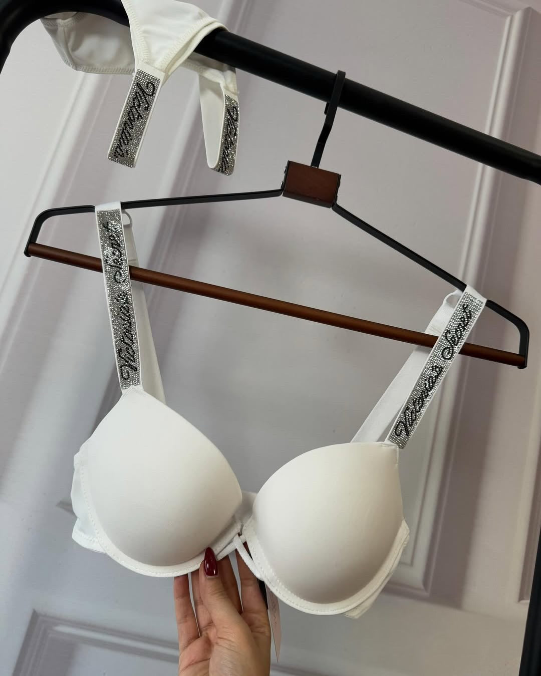 VS Criss Cross Bra Set(Whiteš)