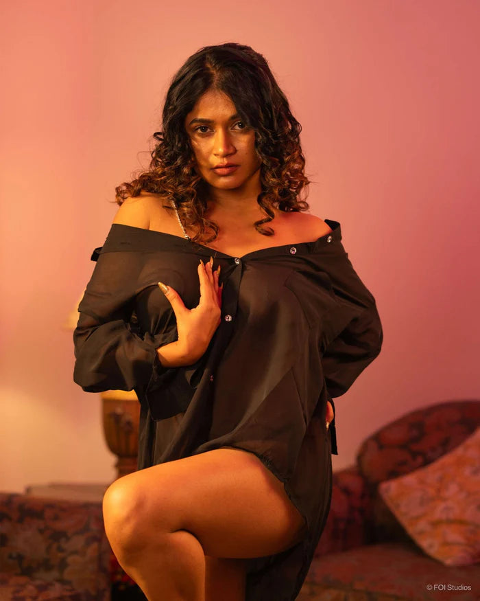 Cloud Nine Boyfriend Shirt Style Off-Shoulder Lingeriey