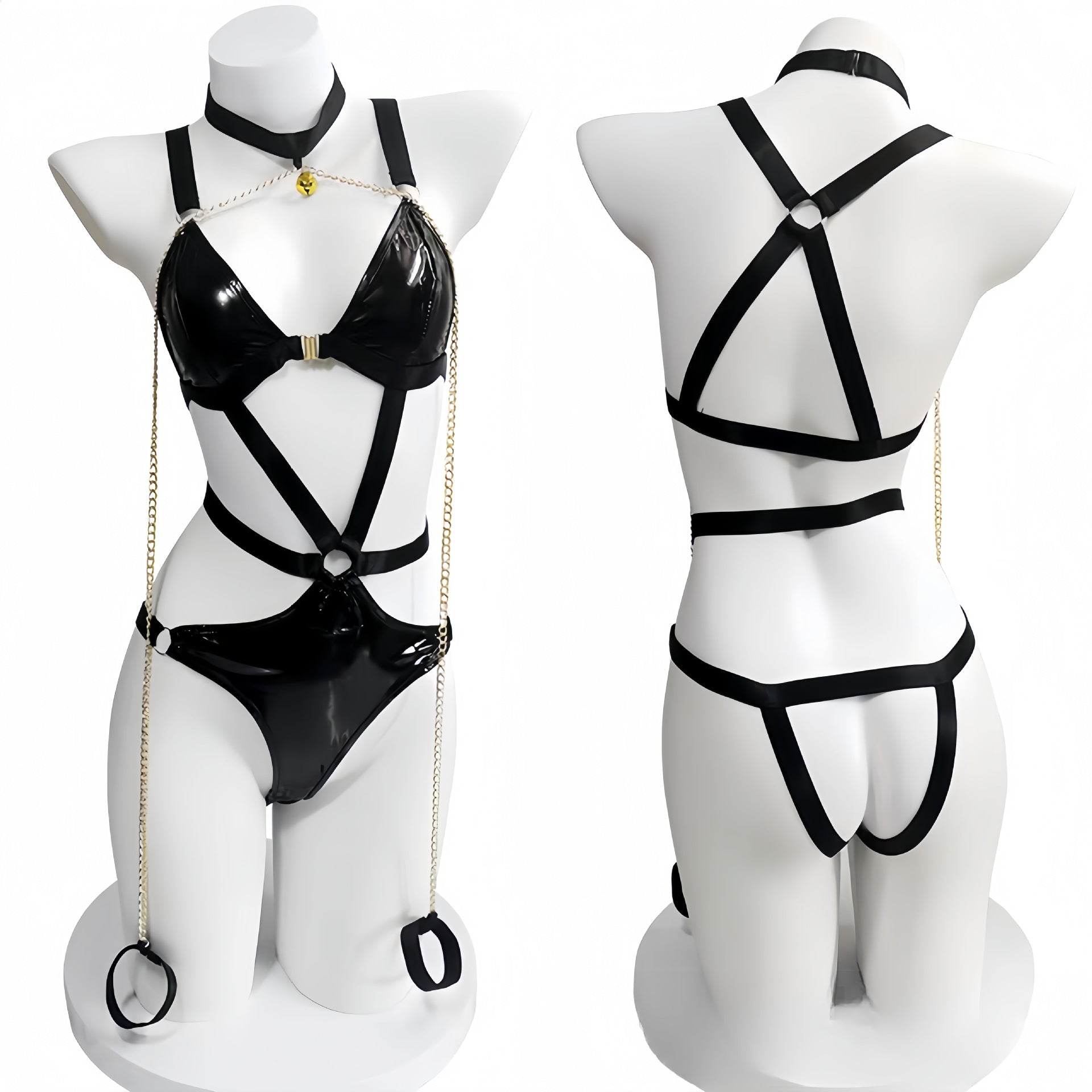 Slaycuffed Latex Bondage Leather Lingerie