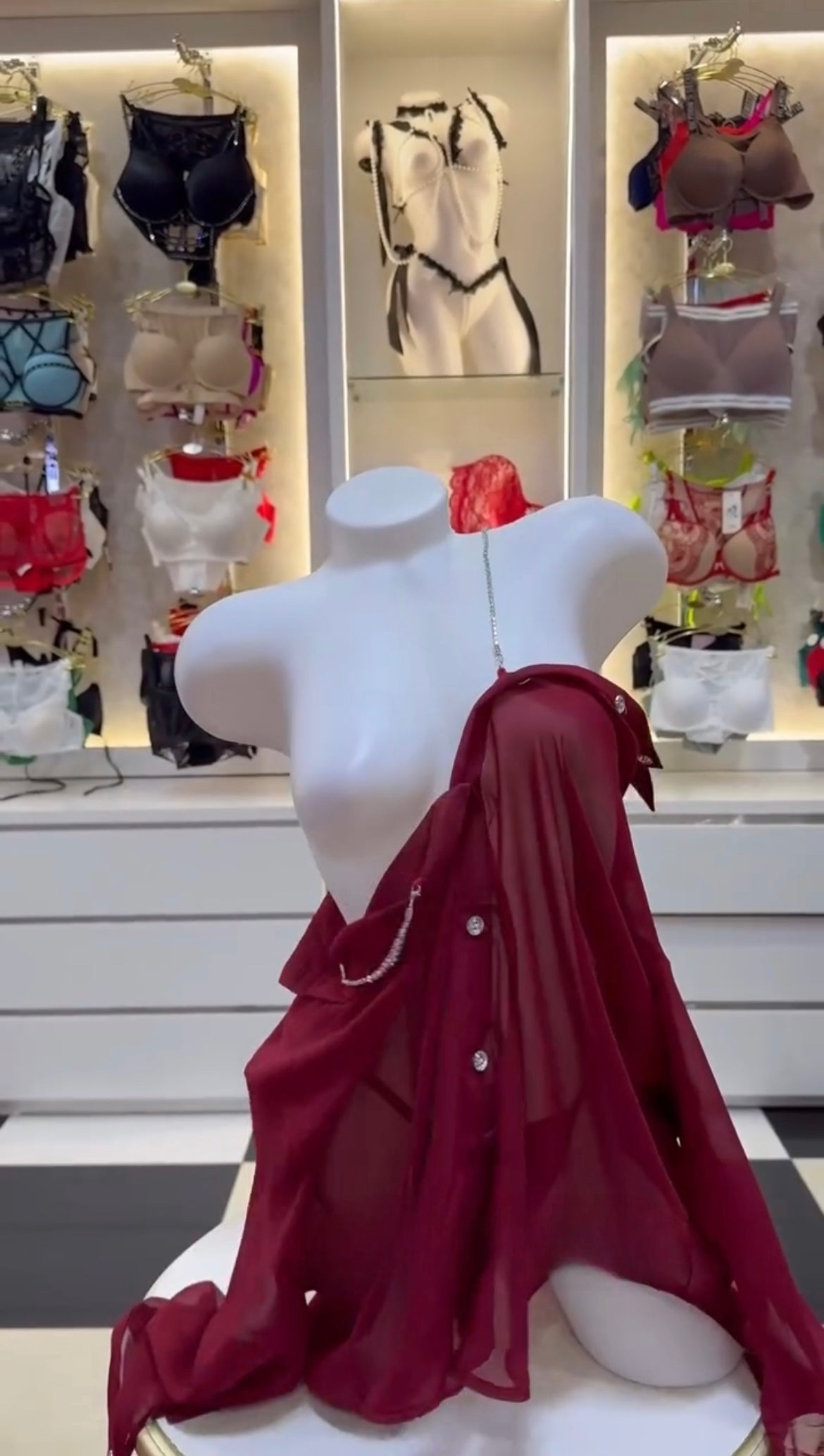 Mary Plus Size Mesh Sheer Two Piece Lingerie Set