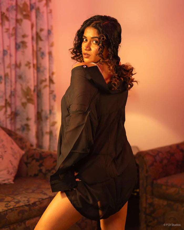 Cloud Nine Boyfriend Shirt Style Off-Shoulder Lingeriey